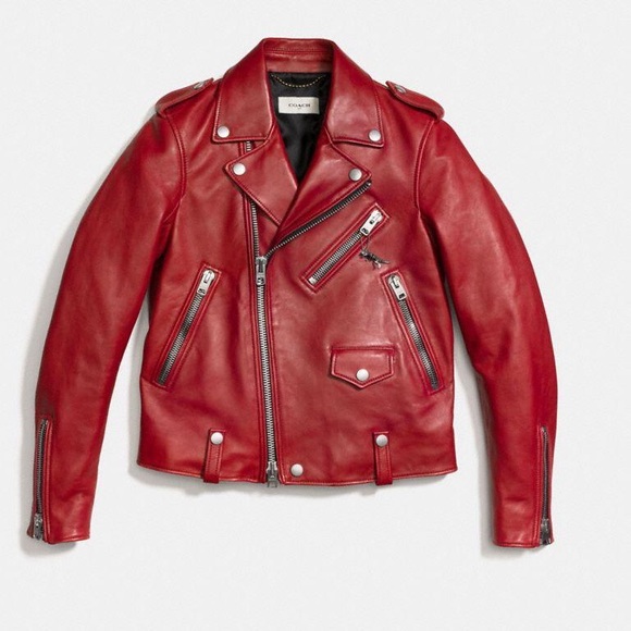 COACH MOTOR leather JACKET - Picture 3 of 10